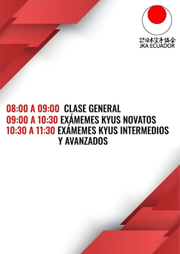Exámenes Kyus Quito, Tena y Coca