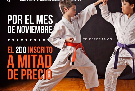 Noviembre: 2do a mitad de precio 